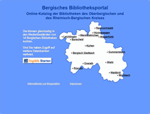 Tablet Screenshot of bergische-bibliotheken.de